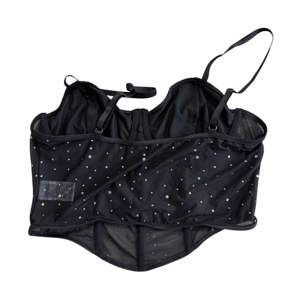 SHEIN Black Bustier with Sequins - Picture 2 of 5